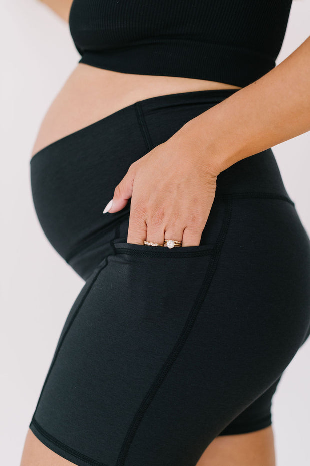 *Spring Sale* Maternity & Postpartum: Forever High Rise Pocket Shorts