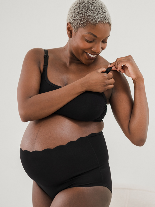 Adjustable Adore Maternity & Nursing Bralette - Black