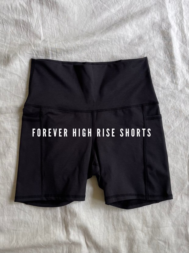 Maternity & Postpartum: Forever High Rise Pocket Shorts