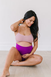 Maternity & Postpartum Support Bloomers - Straight Cut Vivid
