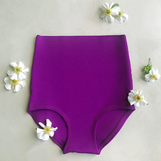 Bloomers High Waisted Postpartum Underwear in Purple